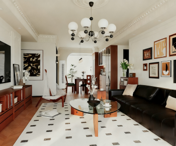 Modern A Living Room-ID:608895061