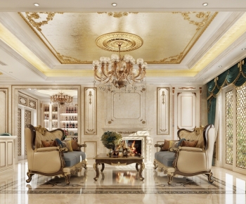 European Style A Living Room-ID:660820964