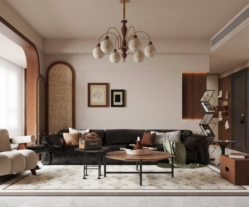 French Style A Living Room-ID:613190891