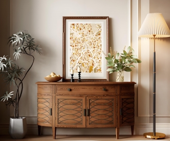 French Style Entrance Cabinet-ID:121550641