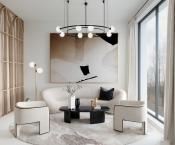 Modern A Living Room-ID:693340069