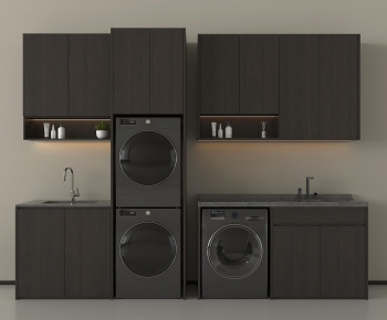Modern Laundry Cabinet-ID:740423922