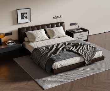 Modern Double Bed-ID:539134037