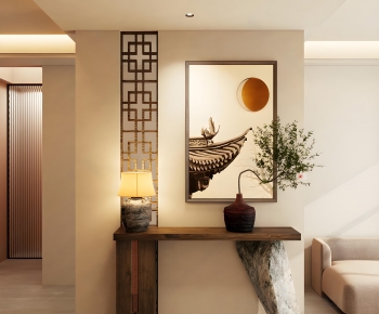 New Chinese Style Hallway-ID:902373081