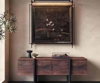 Wabi-sabi Style Entrance Cabinet-ID:158345943