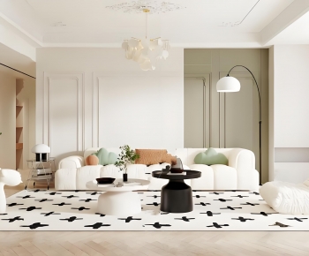 Modern A Living Room-ID:661160971