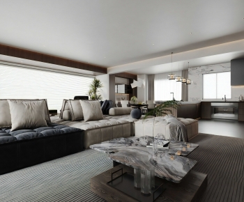 Modern A Living Room-ID:783436067
