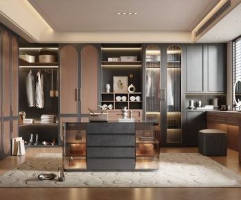 Modern Clothes Storage Area-ID:434052949