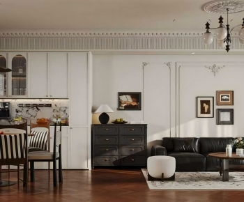 French Style A Living Room-ID:284284112