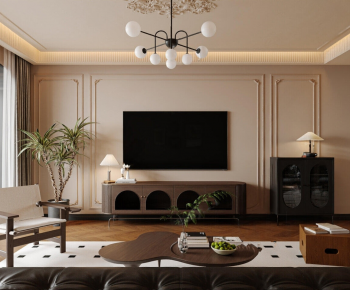 French Style A Living Room-ID:720947981