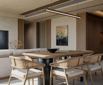 Wabi-sabi Style Dining Room-ID:136640158