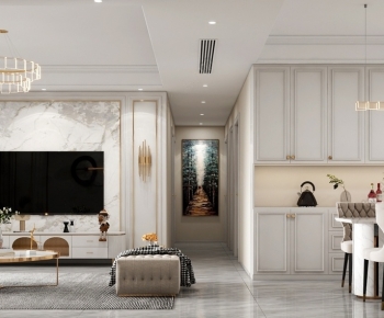 American Style A Living Room-ID:257642036