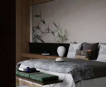 New Chinese Style Bedroom-ID:305747998