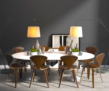 Modern Dining Table And Chairs-ID:439796925