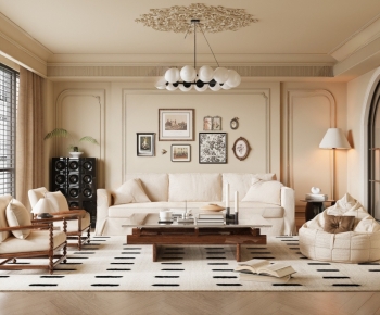 French Style A Living Room-ID:137439012