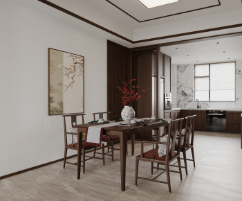 New Chinese Style Dining Room-ID:154982092