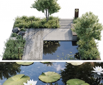 Modern Rockery Waterscape-ID:796189079