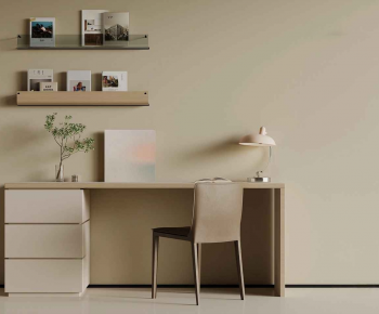 Modern Computer Desk And Chair-ID:801076895