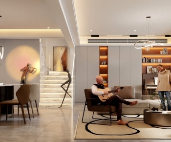 Modern A Living Room-ID:228364948