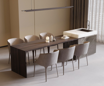 Modern Dining Table And Chairs-ID:356086027