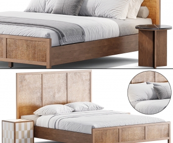 Modern Double Bed-ID:664811188