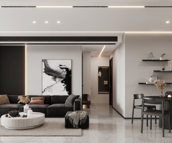 Modern A Living Room-ID:790582909