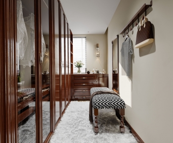 American Style Clothes Storage Area-ID:252625948