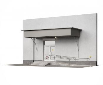 Modern Facade Element-ID:950876952