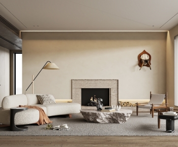 Wabi-sabi Style A Living Room-ID:342031964