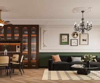 French Style A Living Room-ID:533427951