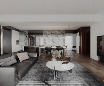 Modern A Living Room-ID:715019948