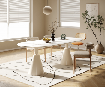Modern Dining Table And Chairs-ID:134368901