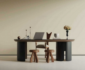 Modern Computer Desk And Chair-ID:903440953