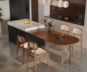 Modern Dining Table And Chairs-ID:613841064