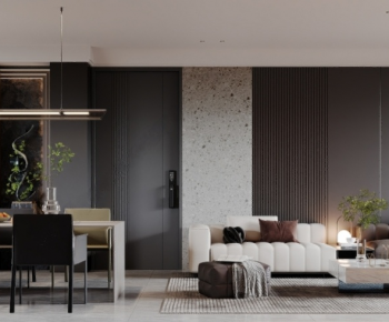 Modern A Living Room-ID:809237008