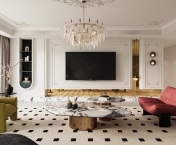 French Style A Living Room-ID:864924914