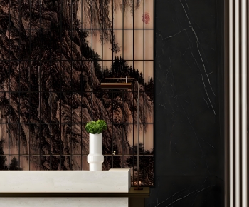 New Chinese Style Reception Desk-ID:400192987