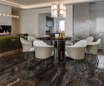 Modern Dining Table And Chairs-ID:394942051