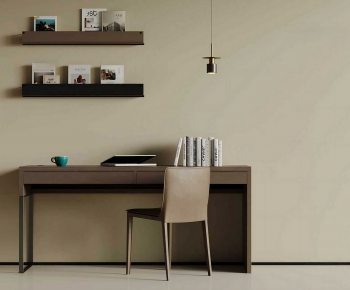 Modern Computer Desk And Chair-ID:214025023