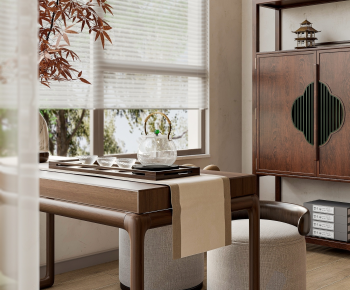 New Chinese Style Tea Tables And Chairs-ID:161992079