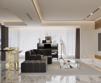 Modern A Living Room-ID:681844008