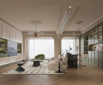 French Style A Living Room-ID:298774001