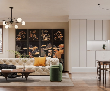 Modern A Living Room-ID:519227981