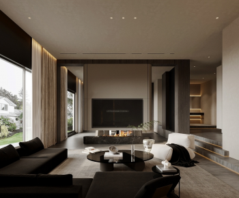 Modern A Living Room-ID:680398947