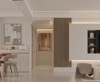 Modern A Living Room-ID:691644918