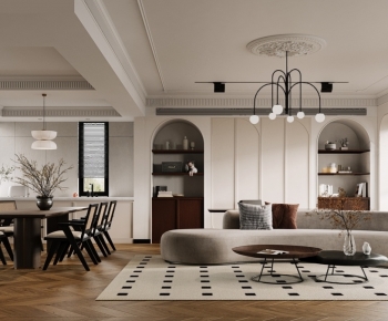 French Style A Living Room-ID:130785948