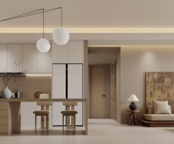 Wabi-sabi Style A Living Room-ID:811187034