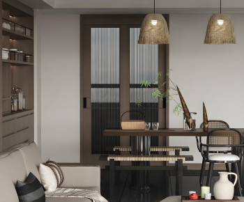 Wabi-sabi Style A Living Room-ID:814719227