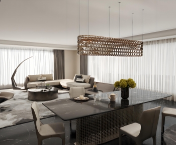 Modern A Living Room-ID:656290052