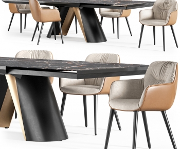 Modern Dining Table And Chairs-ID:521332037